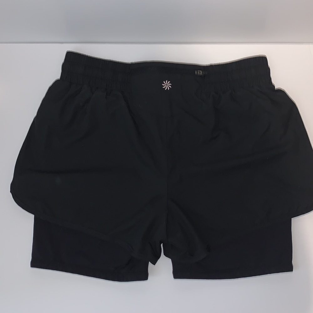Athleta Double Layer Running Shorts Size Medium. - image 3
